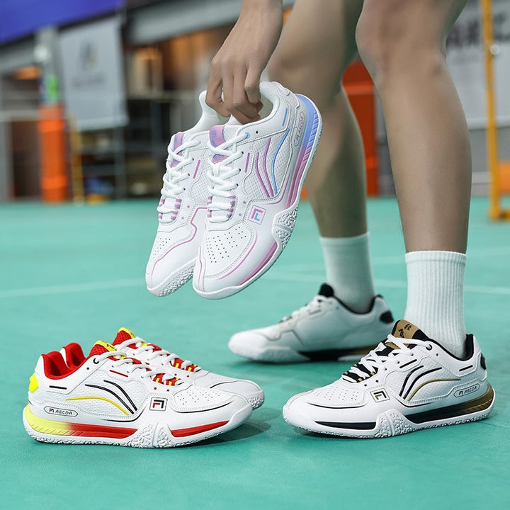 Men's Breathable Performance Tennis Shoe with Reinforced Toe Cap Mune Fashion