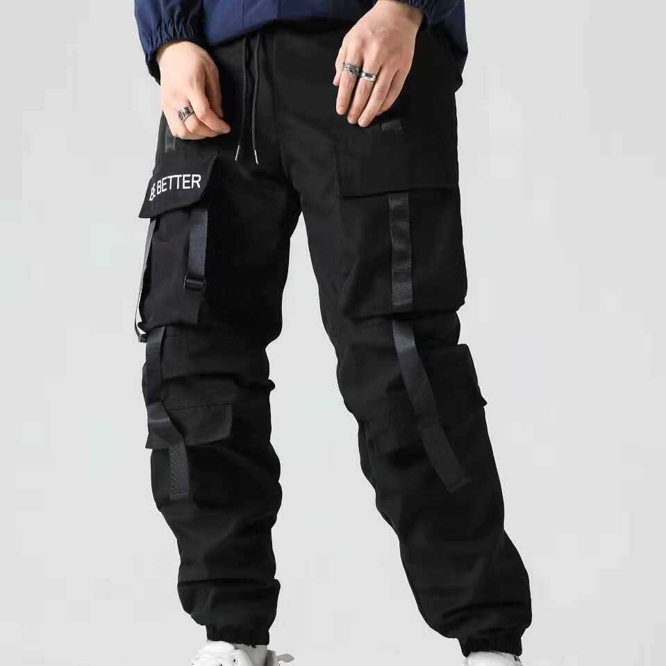 Men's Multifunctional Cargo Joggers with Flap and Belt Details Mune Fashion