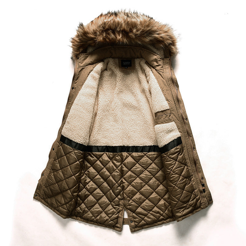 Men's functional parka with faux fur collar Mune Fashion