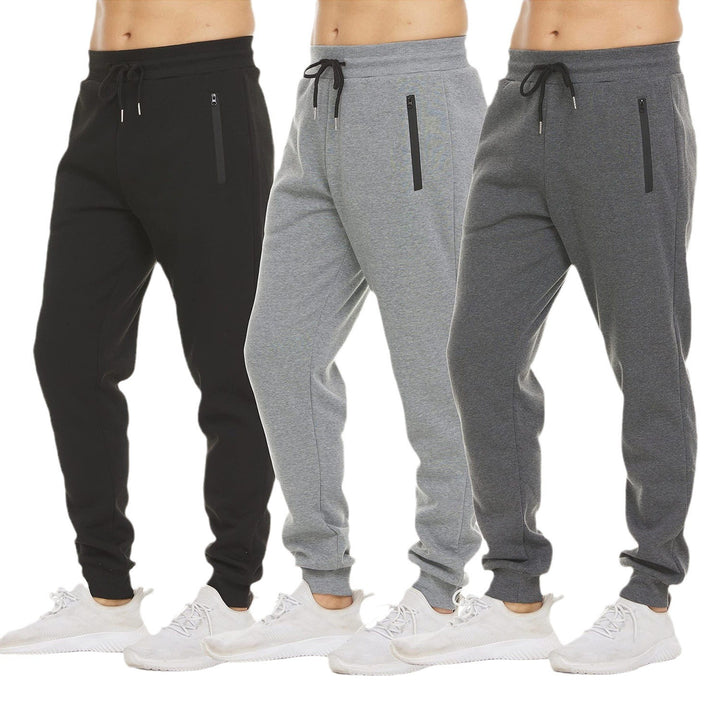 Women's nan tapered jogging pants with elastic comfort waistband, water-repellent zip pocket and ribbed ankle cuffs Mune Fashion