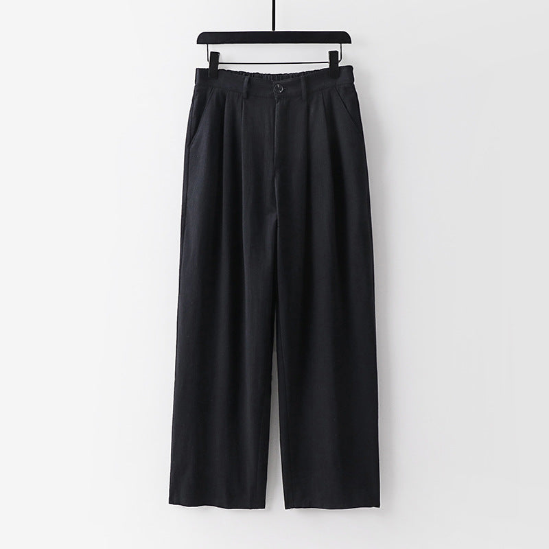 Women's wide trousers with a high waist and pleats Mune Fashion
