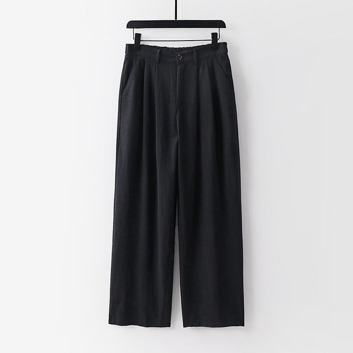 Women's wide trousers with a high waist and pleats Mune Fashion