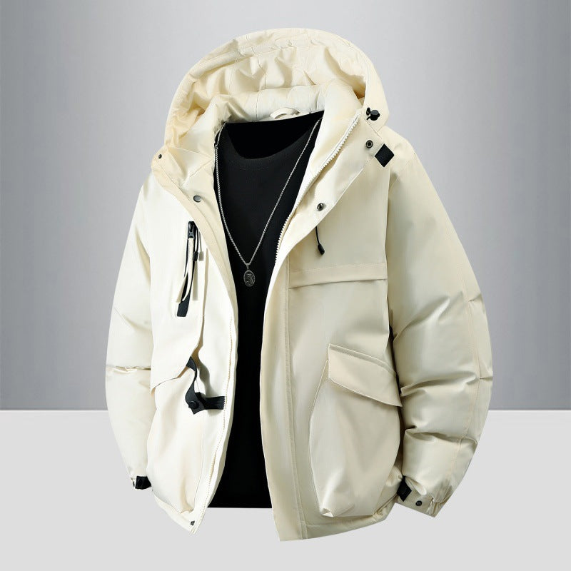 Men's winter jacket with practical pockets