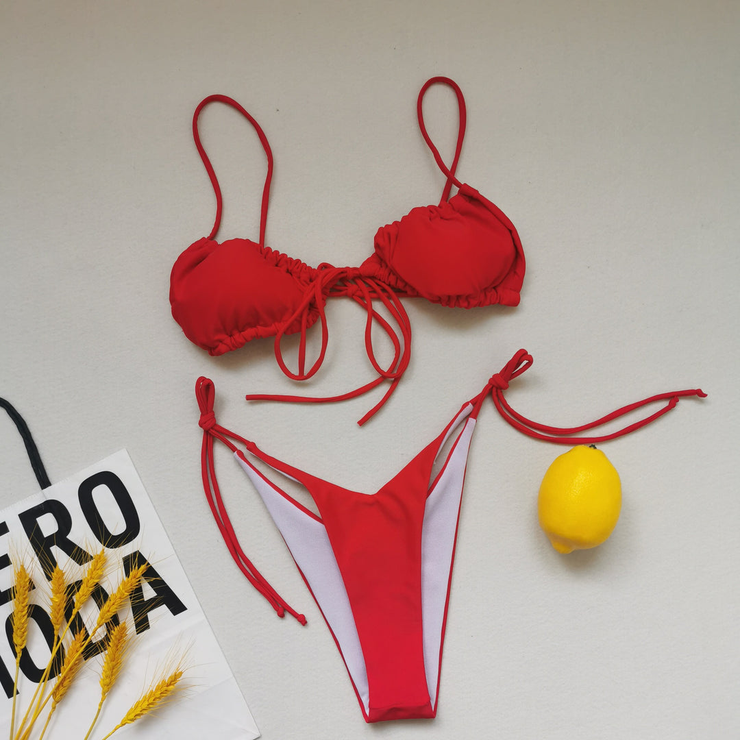 Women's Triangle Bikini with adjustable ties Mune Fashion