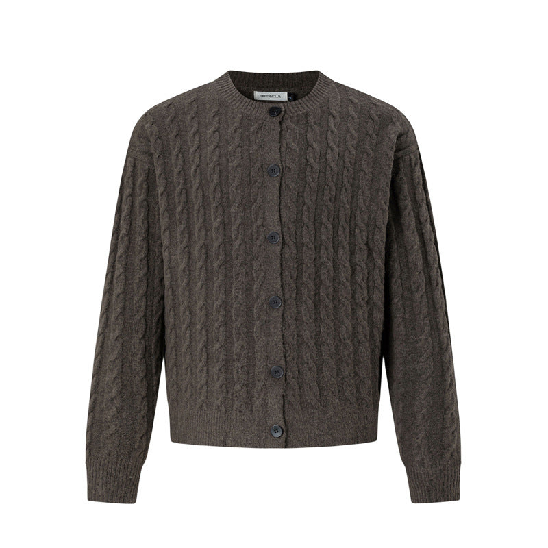 Ladies cardigan with cable pattern Mune Fashion