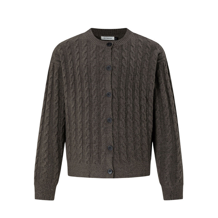 Ladies cardigan with cable pattern Mune Fashion