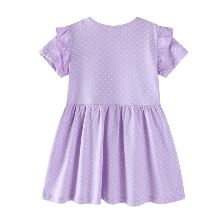 Girls casual dress with enchanting cat designs Mune Fashion