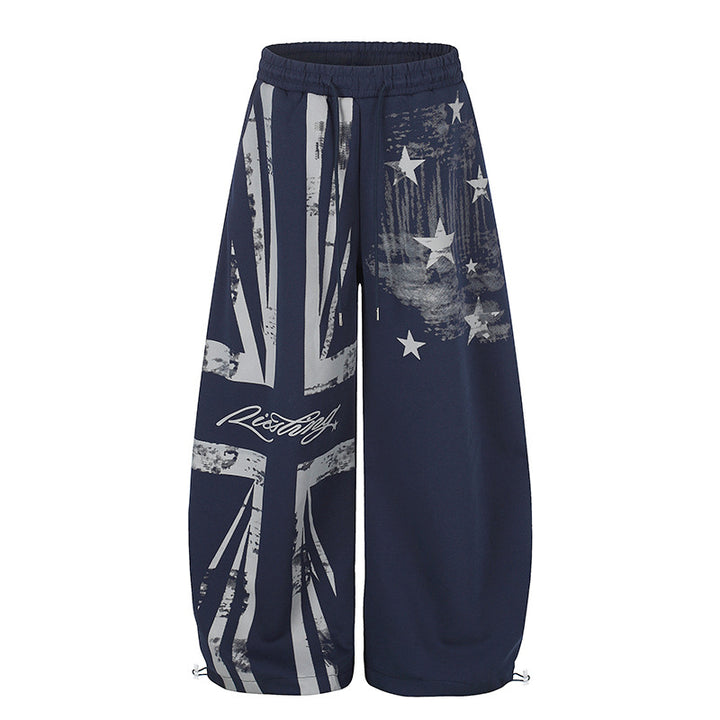 Women's extra-wide culotte sweatpants with a high comfort waistband, drawstring, and adjustable hem closures Mune Fashion