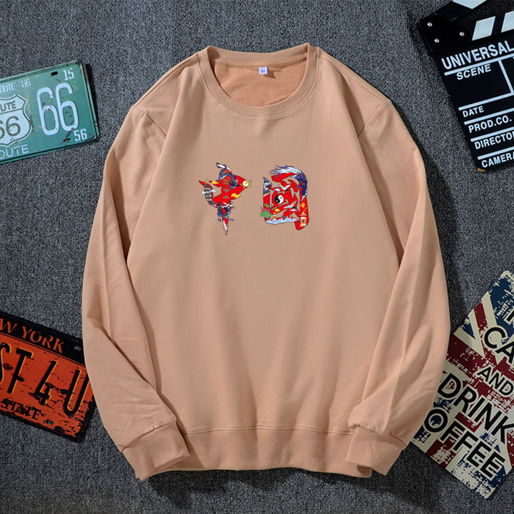 Unisex Oversized Sweatshirt with Round Neck and Subtle Graphic Application Mune Fashion