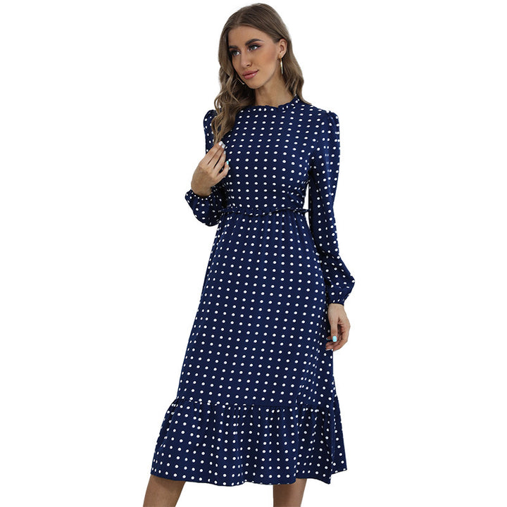 Women Playfully patterned maxi dress with ruffle details Mune Fashion