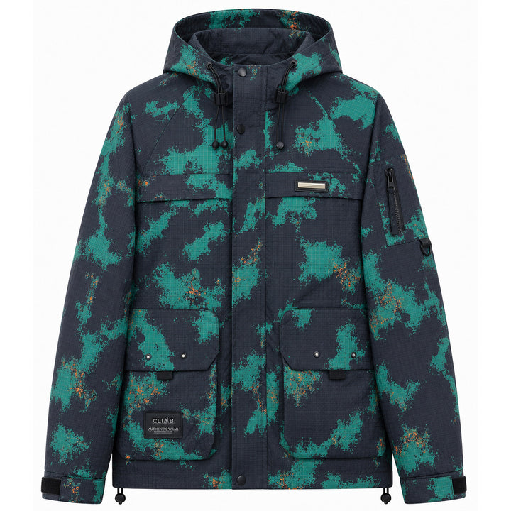 Men's Functional Outdoor Jacket with High Collar Mune Fashion