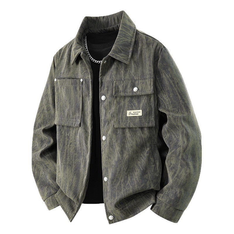Men's cord jacket with practical pockets Mune Fashion