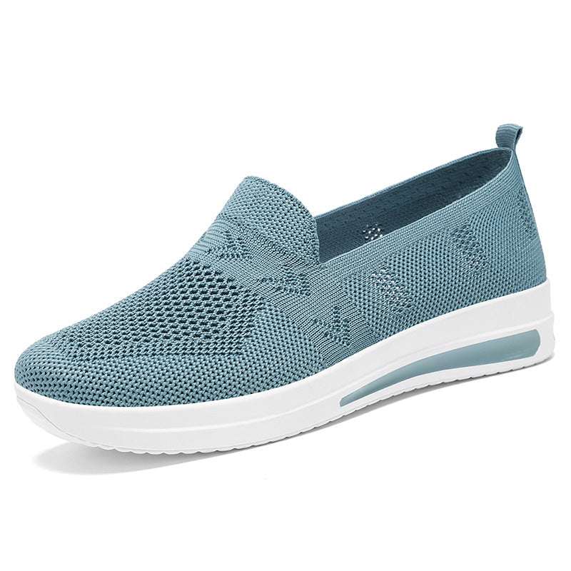 Women's Breathable Slip-On Sneakers with Flexible Upper Material and Comfortable Footbed Mune Fashion
