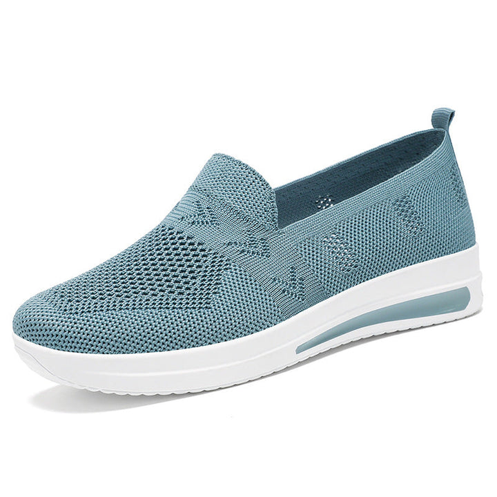 Women's Breathable Slip-On Sneakers with Flexible Upper Material and Comfortable Footbed Mune Fashion