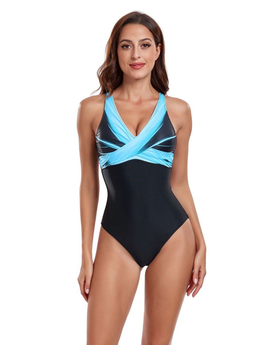 Women Elegant Sport Swimsuit with Cross Design Mune Fashion