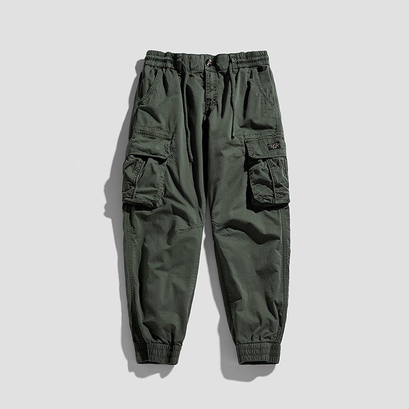 Herren Cargo-Joggerhose im Utility-Look mit elastischem Bund, Multifach‑Taschen und gerippten Knöcheln Mune Fashion