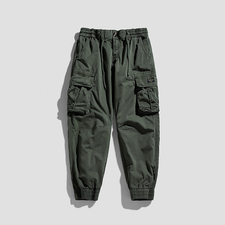 Herren Cargo-Joggerhose im Utility-Look mit elastischem Bund, Multifach‑Taschen und gerippten Knöcheln Mune Fashion