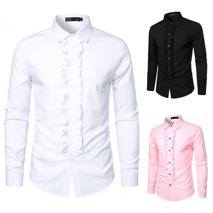 Men's Ruffle Shirt Mune Fashion