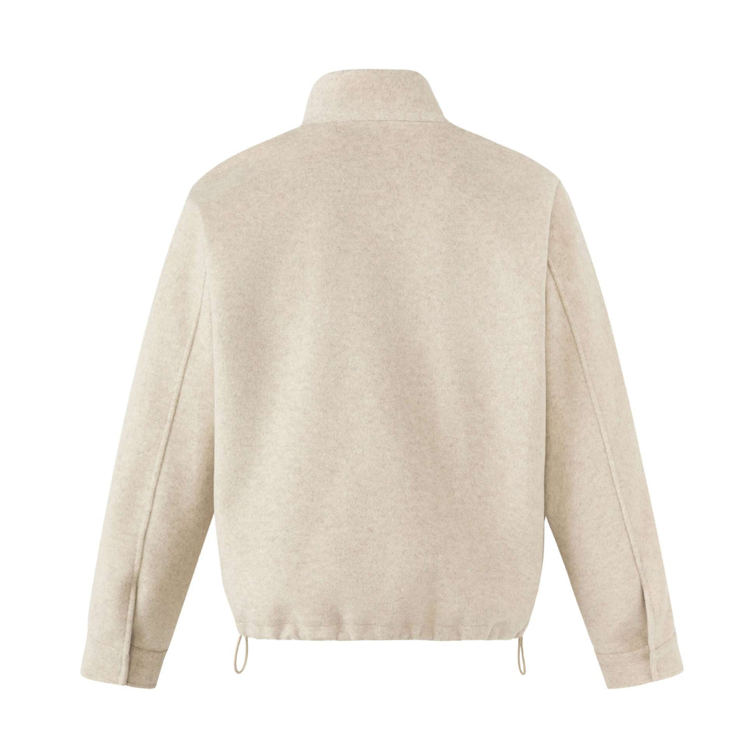 Unisex Short Cut Oversized Funnel Sweater with Drawstring and Kangaroo Pocket Mune Fashion