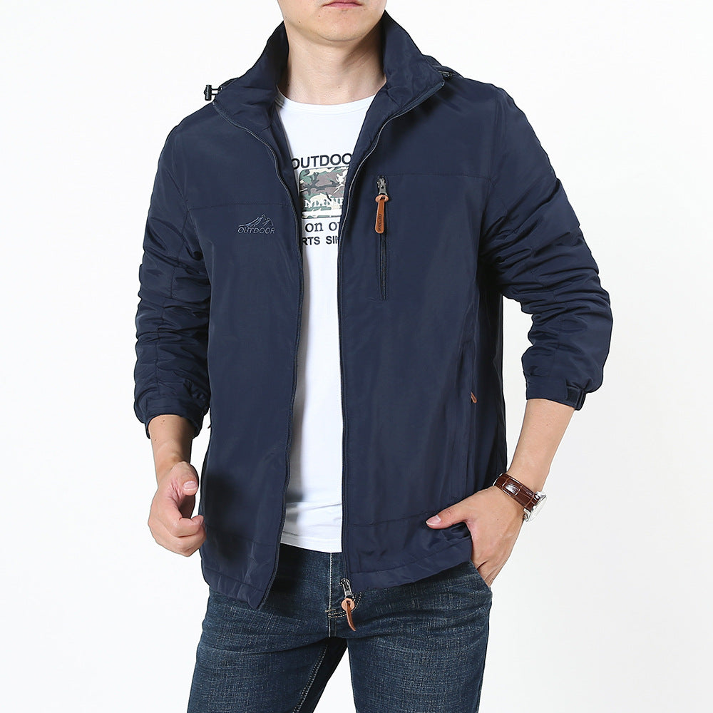 Men's functional jacket with adjustable hood collar Mune Fashion