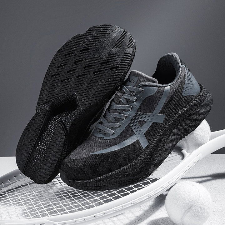 Men's Cushioning Running Sneaker with High Drop and Breathable Knitted Upper Mune Fashion