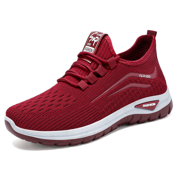 Women's lightweight breathable knitted sneakers with cushioning comfort sole Mune Fashion