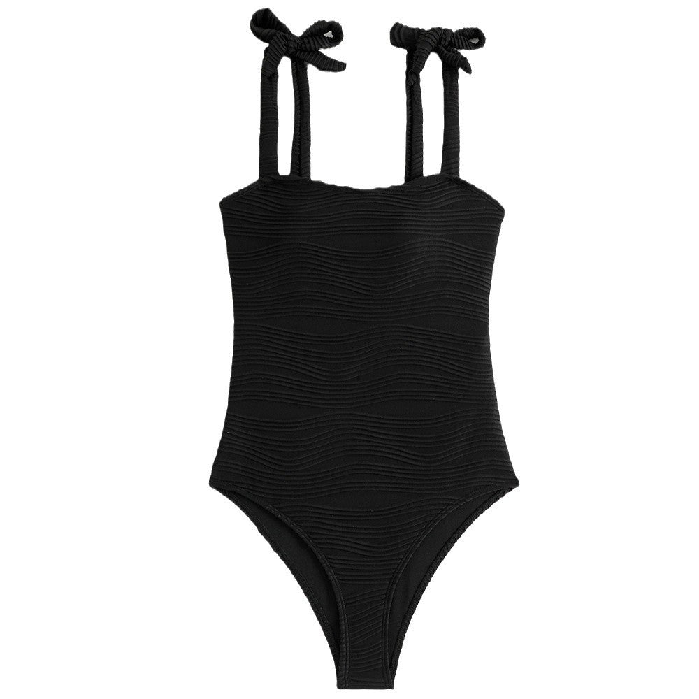 Ladies High-Quality Ribbed Swimsuit with Straps Mune Fashion