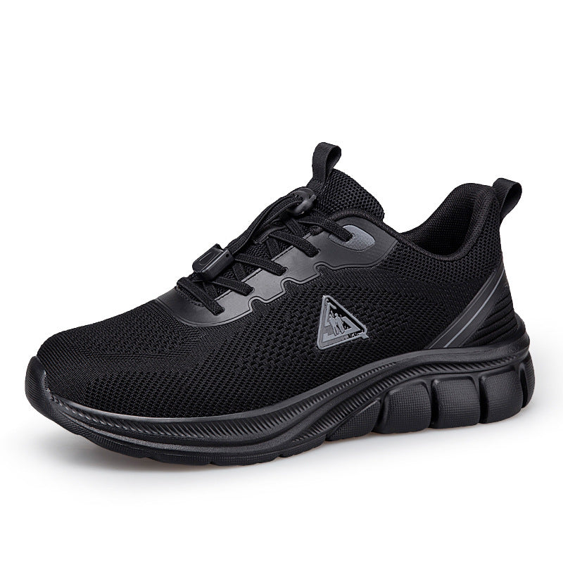 Women's lightweight breathable knitted walking sneakers with quick-lacing system and ergonomic EVA cushioning Mune Fashion