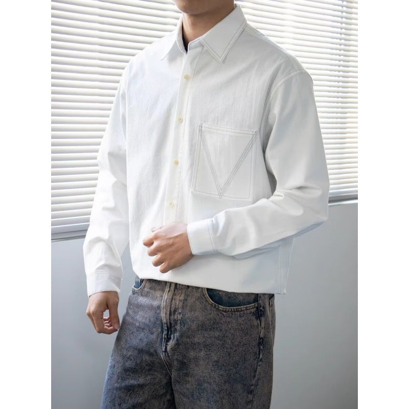 Men's Casual Shirt with Pockets Mune Fashion