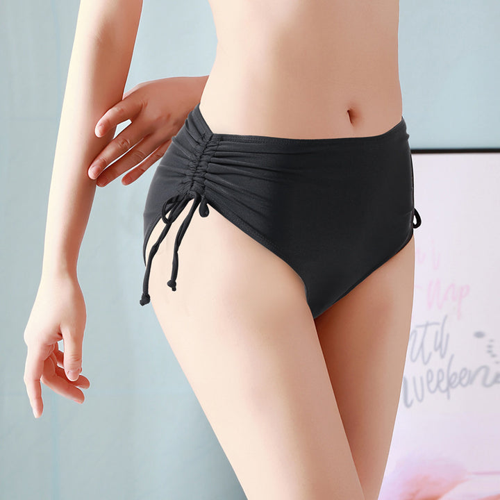 Ladies High-Cut Bikini Bottom with Ruffle Mune Fashion