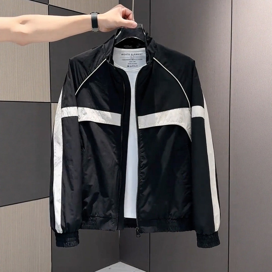 Men's Modern Sports Jacket with High Collar Mune Fashion