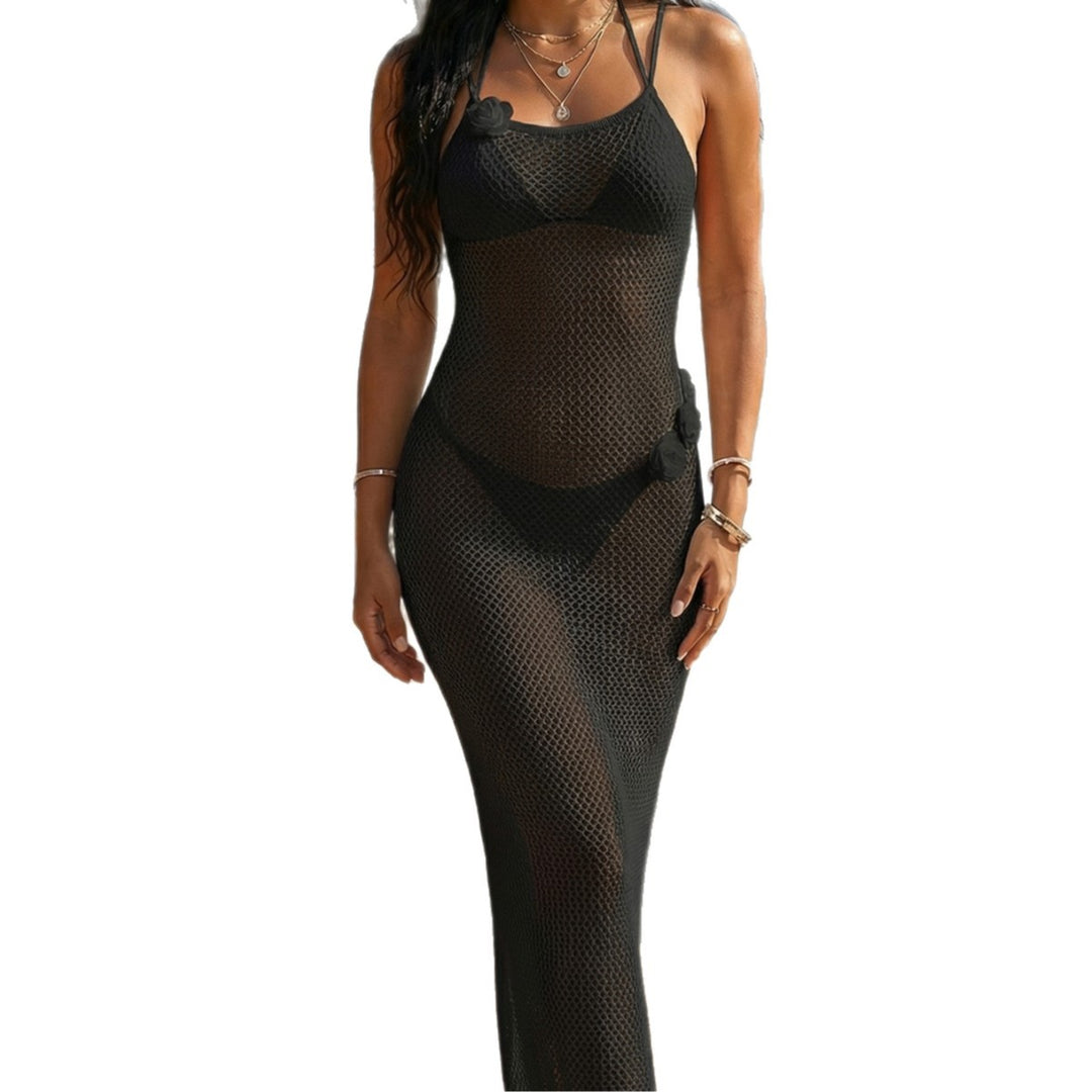 Ladies beach sarong in fashionable net design Mune Fashion