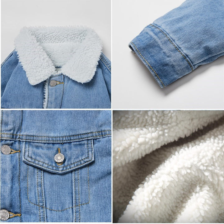 Men's Denim Jacket with Fleece Lining Mune Fashion