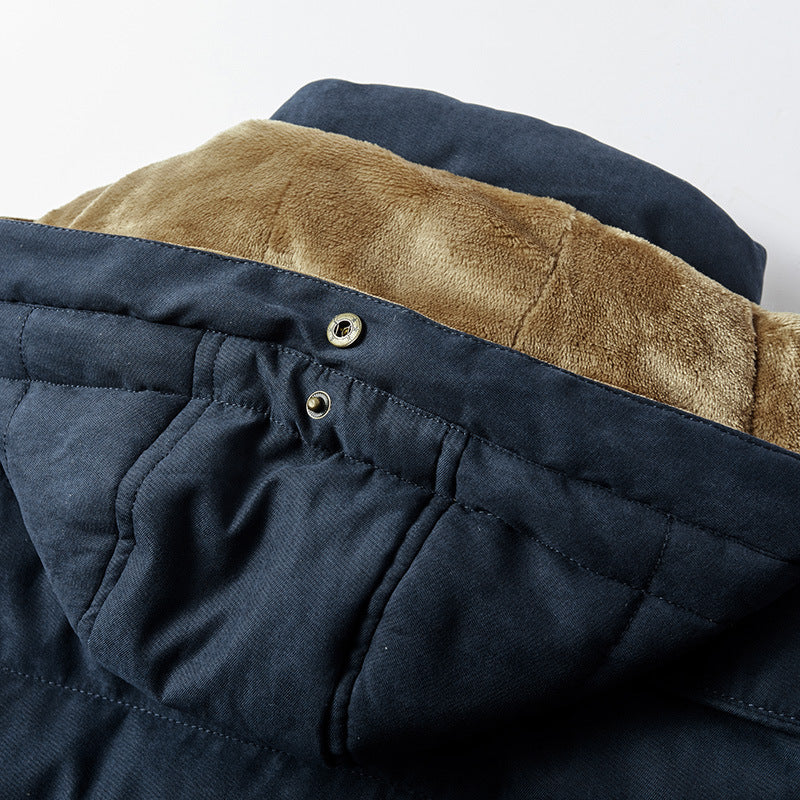 Men's parka with teddy lining and removable inner jacket Mune Fashion