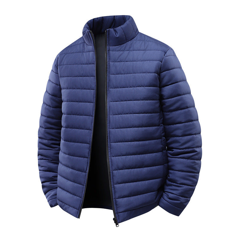 Men's quilted jacket with light thermal insulation and high stand-up collar Mune Fashion