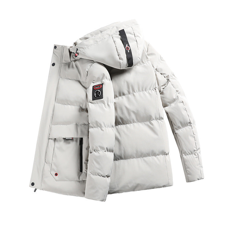 Men's padded parka with hood and large front pockets Mune Fashion