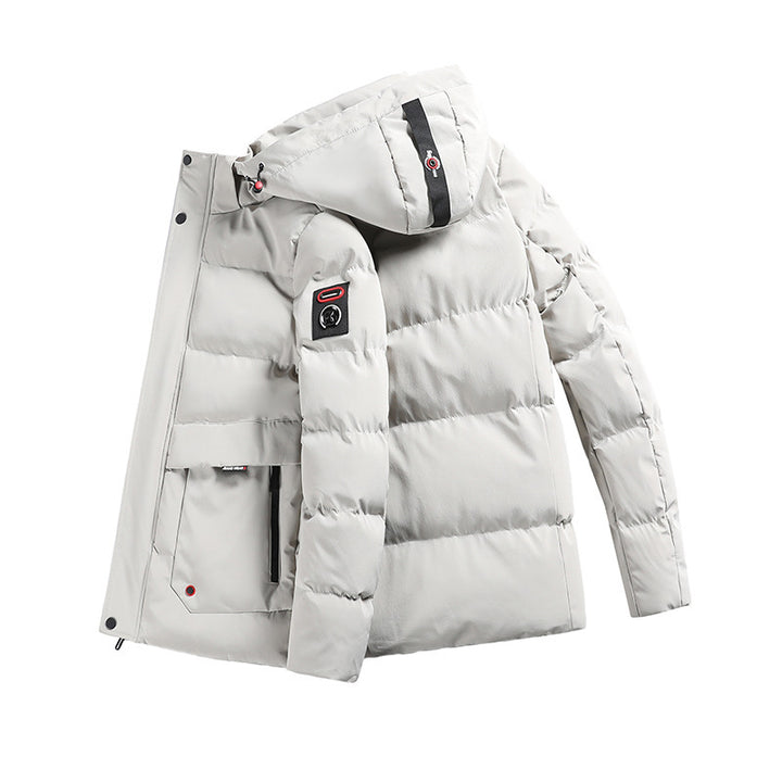 Men's padded parka with hood and large front pockets Mune Fashion