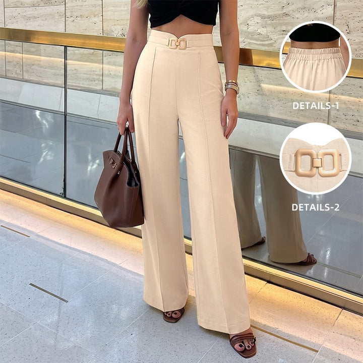 Ladies Elegant High-Waisted Palazzo Pants Mune Fashion