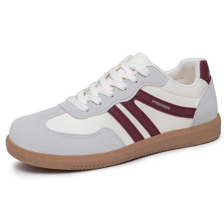 Women's retro-inspired low-top sneakers with suede and synthetic trims Mune Fashion