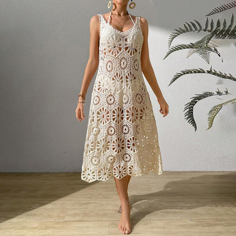Women's airy crochet maxi dress Mune Fashion