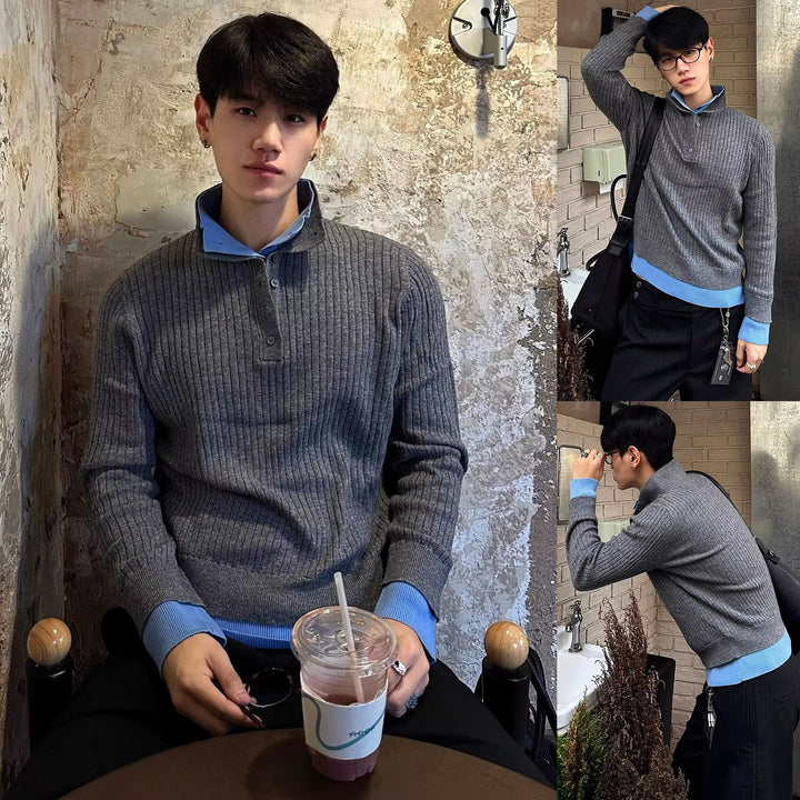 Men's Vest with Textured Design Mune Fashion