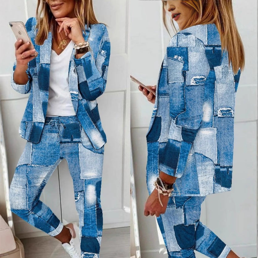 Women's Checked Slim-Fit Jogging Pants with Drawstring and Ankle-Length Cut Mune Fashion