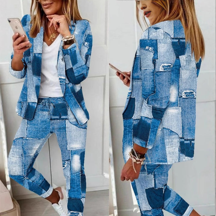 Women's Checked Slim-Fit Jogging Pants with Drawstring and Ankle-Length Cut Mune Fashion