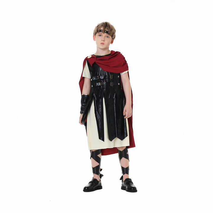 Girls Gladiator Costume with Cape and Accessories Mune Fashion