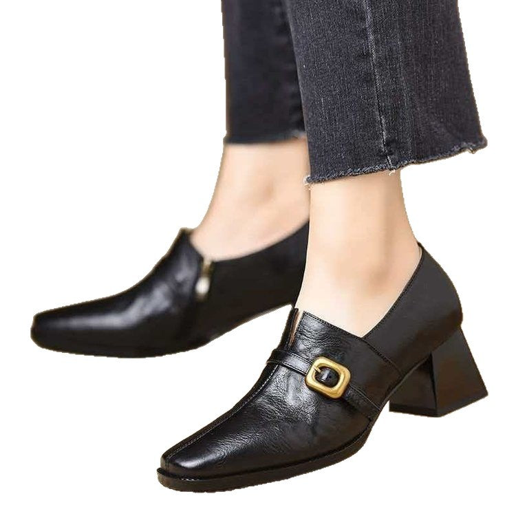 Women's Elegant Lace Ankle Boots with Block Heel Mune Fashion