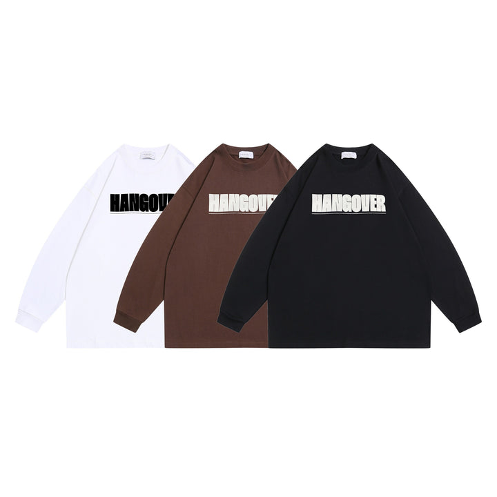 Unisex Oversize sweatshirt with distinctive typo print, ribbed round neck and extended sleeves Mune Fashion