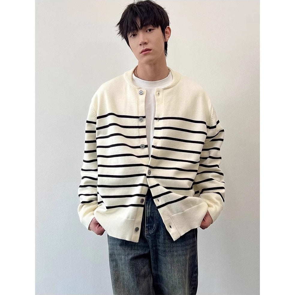 Men's Fashion Striped Cardigan Mune Fashion
