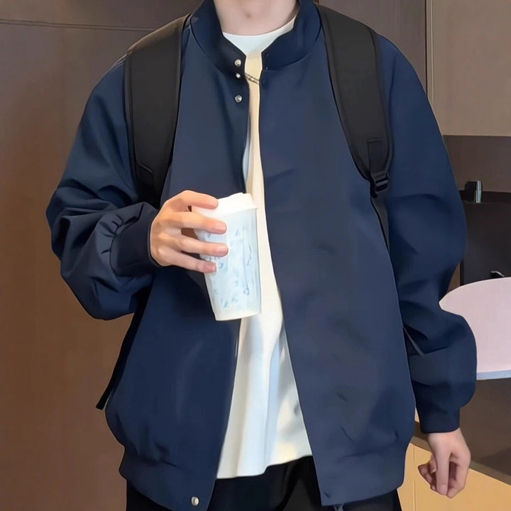 Men's Casual Functional Jacket with High Collar Mune Fashion