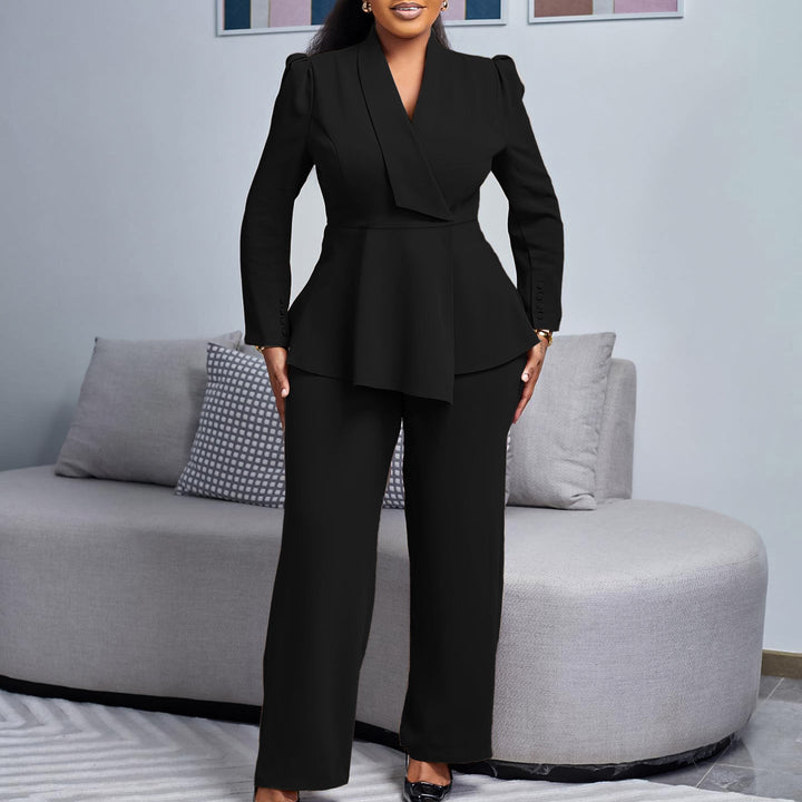 Ladies Elegant Blazer-Pants Set Mune
