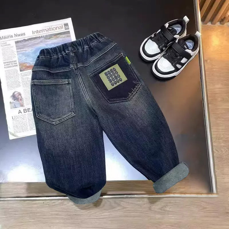 Boys casual denim pants with practical side pockets Mune Fashion